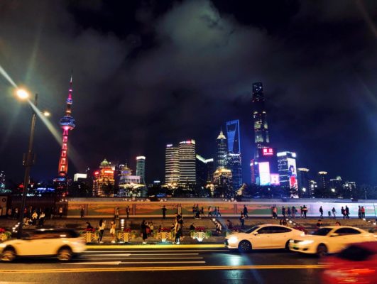 Die Skyline von Bund in Shanghai
